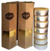 dipam - beeswax tea light candles, box of 7